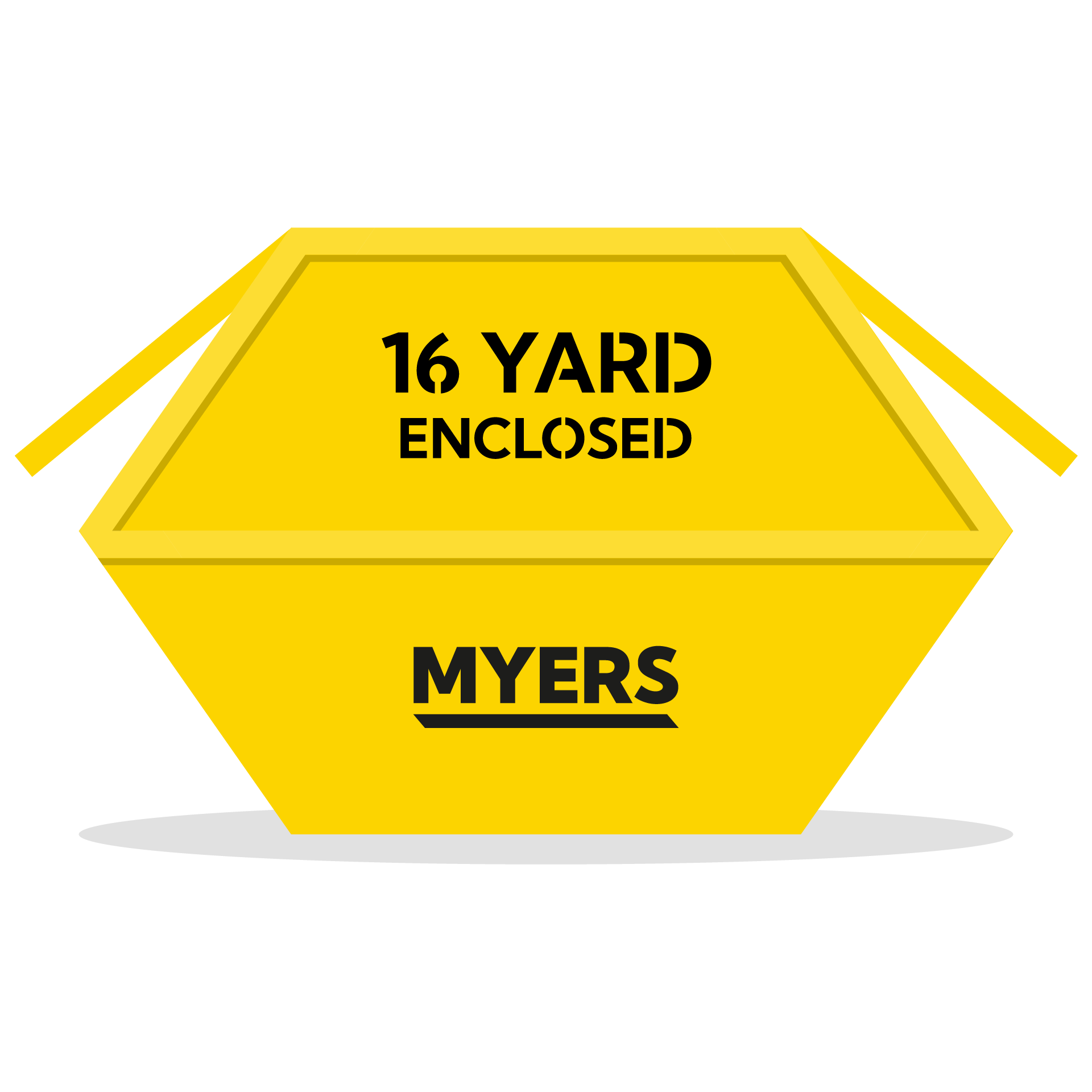 16 yard enclosed skip